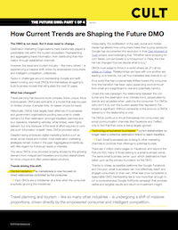 Image of the front page of the Future DMO Pt. 1 report.